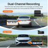70mai A200 Dash Cam w. Screen - 1080P 60FPS 130FOV 500mAh Car Camera