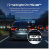 70mai A200-1 Front & Rear Dash Cam w. Screen, Set with RC11 Rearview Camera, 1080P 60FPS 130FOV 500m
