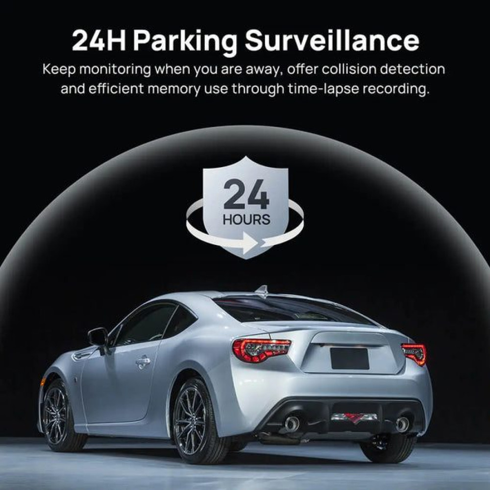 70mai A510-1 Front & Rear Dash Cam w. Screen set w. RC11 Rearview Cam - 1600p, 3k pic, Loop rec Car