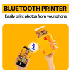 Kodak Mini 3 Retro 4PASS Smartphone Photo Printer Portable (7.6 x 7.6 cm) + 8 Sheets, Yellow