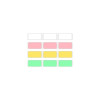 Kodak Label ERA M50 Sticker Label 12 Rolls Set (White 9Rolls, Pink/Green/Yellow 1 Roll Each)