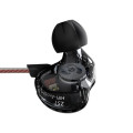 KZ ZST Black No Mic - IEM 3,5 In Ear Monitor Earphones, Dynamic Hybrid Dual Driver 1BA+1DD