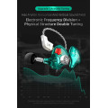 KZ ZST X Black With Mic - IEM 3,5 In Ear Monitor Earphones, Dynamic Hybrid Dual Driver 1BA+1DD,  2x
