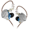 KZ ZSN PRO Blue No Mic - IEM 3,5 In Ear Monitor Earphones, Dynamic Hybrid Dual Driver 1BA+1DD