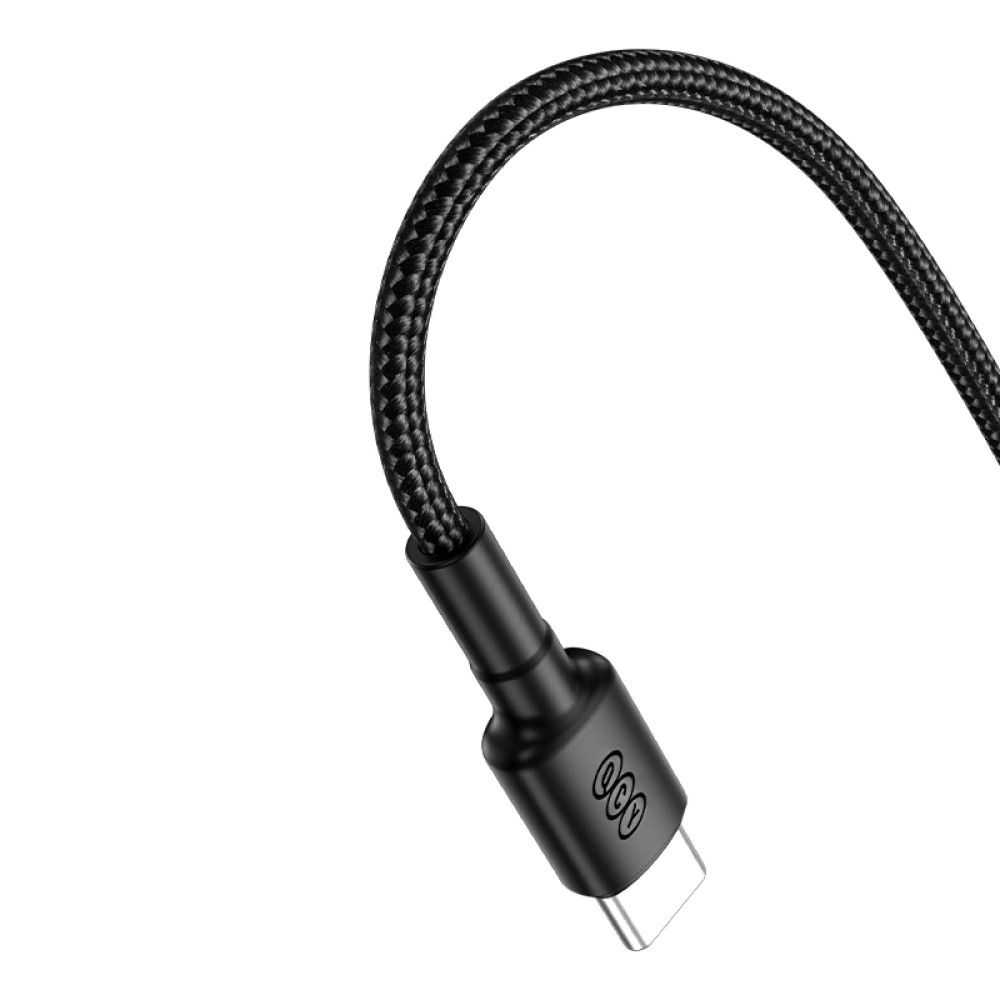 QCY USB-A to Type-C braided wire Cable Fast Charging & Data, 60W TPE+ high densidy 1,2m
