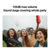 QCY SP7 Green -  Portable Bluetooth Speaker w Stereo Sound 40W, Mic for Calls, RGB Light Show