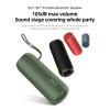 QCY SP7 Blue -  Portable Bluetooth Speaker w Stereo Sound 40W, Mic for Calls, RGB Light Show