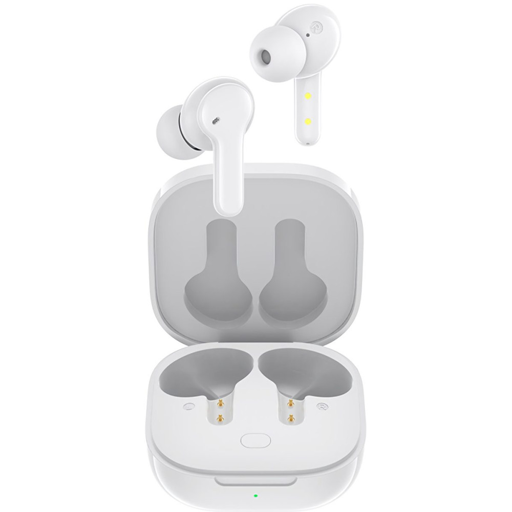 QCY T13 TWS WHITE Dual Driver 4-mic noise cancel. True Wireless Earbuds - Quick Charge 380mAh