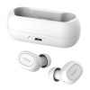 QCY T1C TWS WHITE True Wireless Earbuds 5.0 Bluetooth Headphones 80hrs