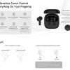 QCY T13 ANC Black - TWS 10mm Dynamic Driver, 4-mic 28dB ANC, Bluetooth 5.3, 7hr-30hr, 75ms latency