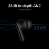 QCY T13 ANC 2 White - TWS 28dB active noise canceling 10mm drivers, BT 5.3 30 hours True Wireless