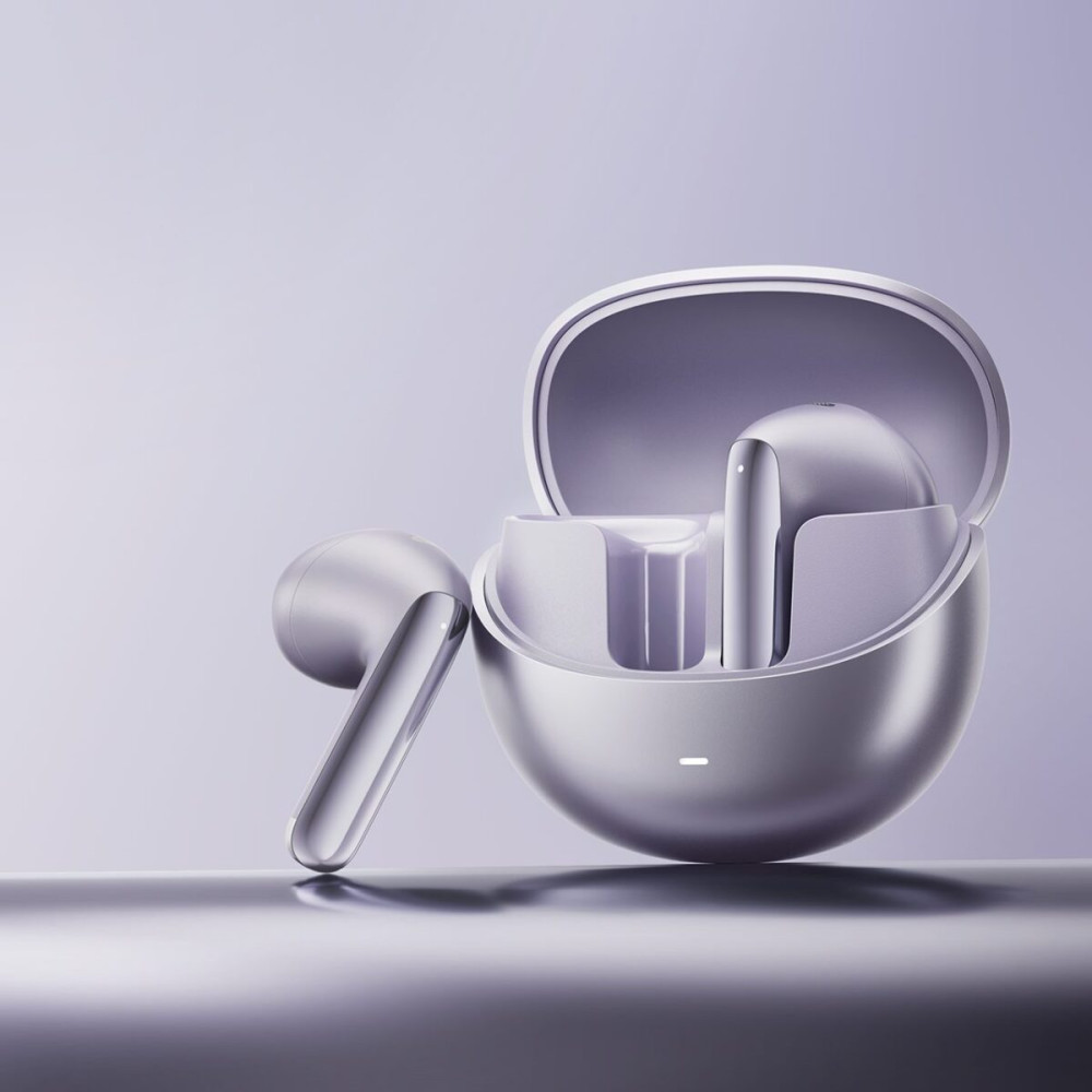 QCY AilyBuds Pro Semi-Ear ANC TWS Purple 6 mic & A.I. Noise Cancel. LDAC Audio Ultra HD Multi-point