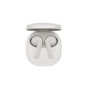 QCY Air White Semi-Ear TWS Earbuds, quad Mic ENC multi-point connection, leather grain case