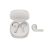 QCY Air White Semi-Ear TWS Earbuds, quad Mic ENC multi-point connection, leather grain case