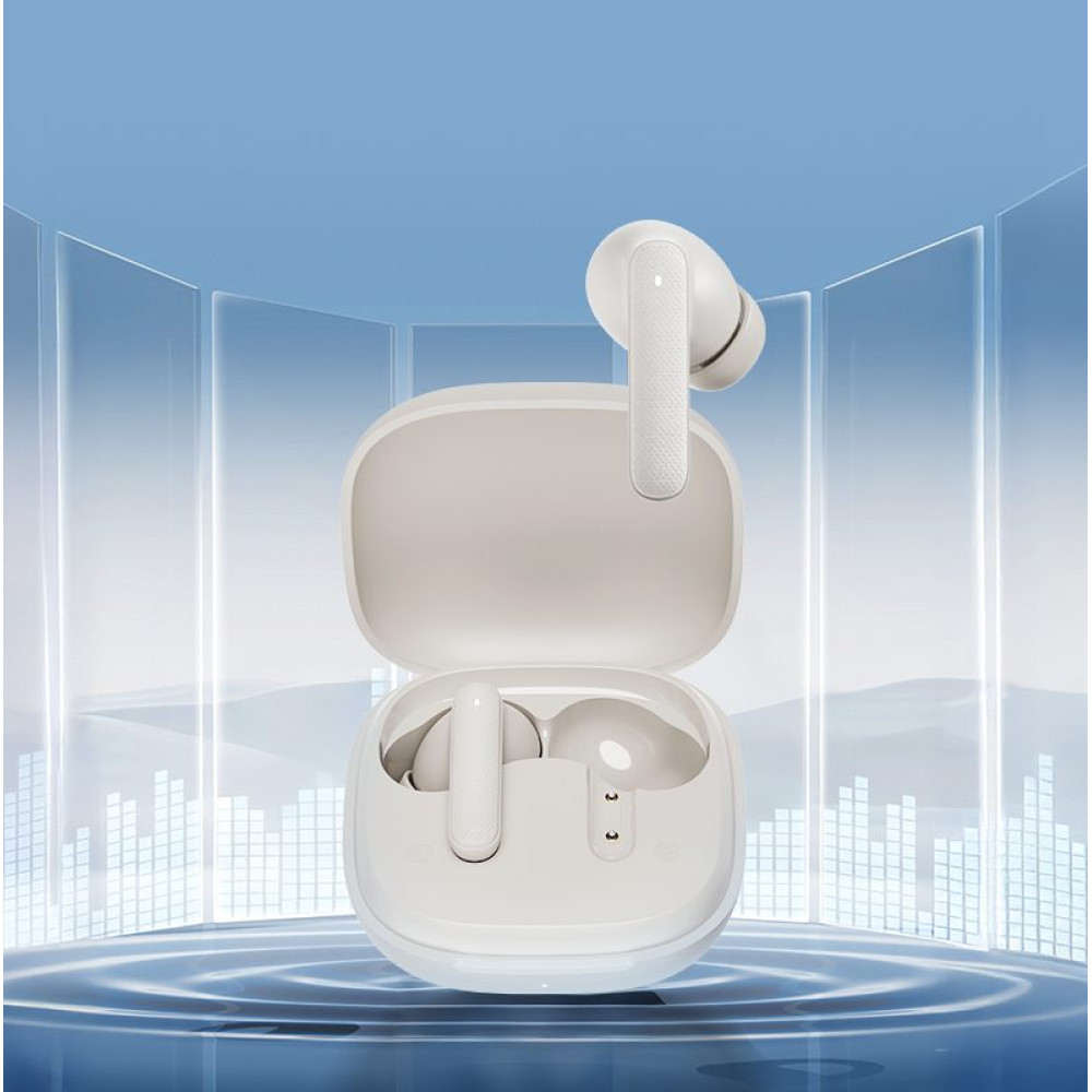 QCY Buds Misty Blue - Noise Reduction Clear Calls TWS Earbuds 35h, 10mm dynamic drivers