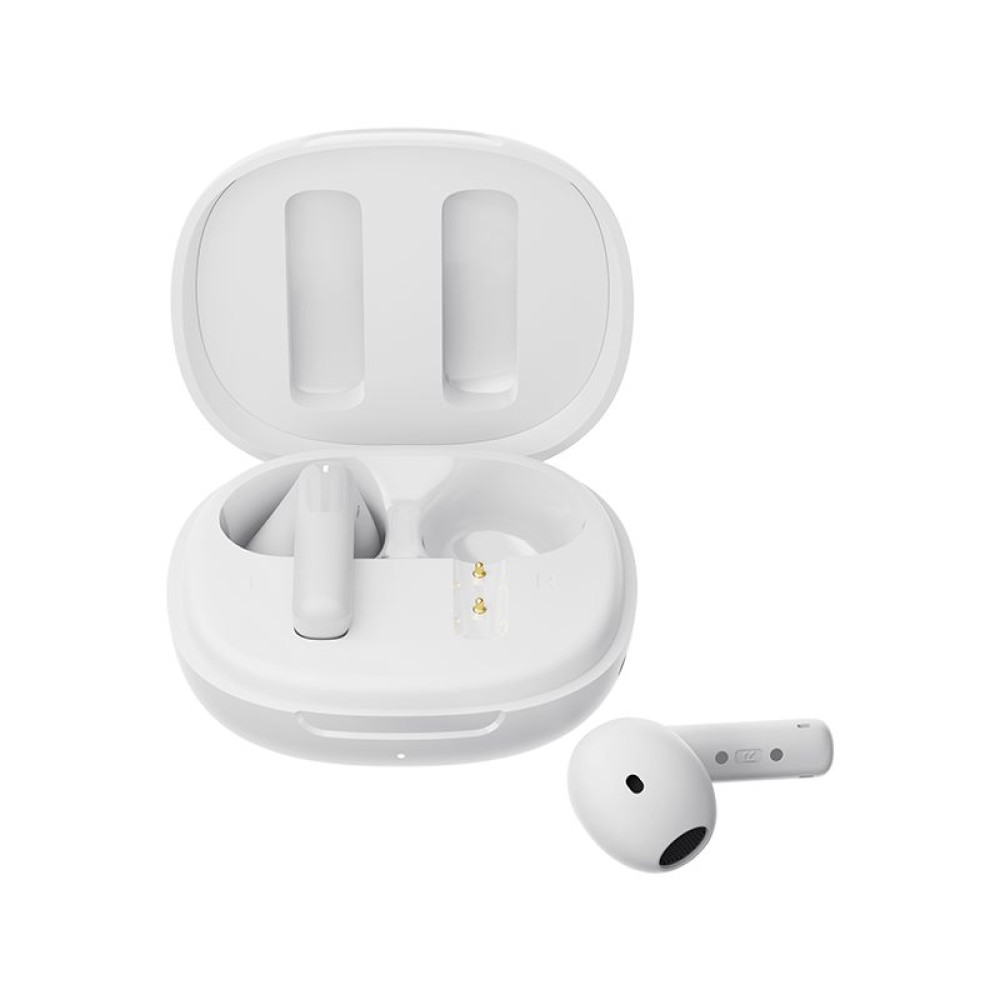 QCY AilyBuds E20 White- Hybrid ANC Semi-Ear TWS earbuds 6mics 13mm dynamic driver IPX4 BT5.4 35h