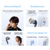 QCY AilyBuds E20 White- Hybrid ANC Semi-Ear TWS earbuds 6mics 13mm dynamic driver IPX4 BT5.4 35h