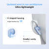 QCY AilyBuds E20 Clear Blue- Hybrid ANC Semi-Ear TWS earbuds 6mics 13mm driver IPX4 BT5.4 35h