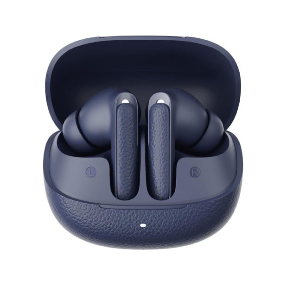 QCY Buds ANC Blue (HT15) - 45db ANC TWS Earbuds 35h 5 mic ENC, ear-canal adaptive tech, leather case