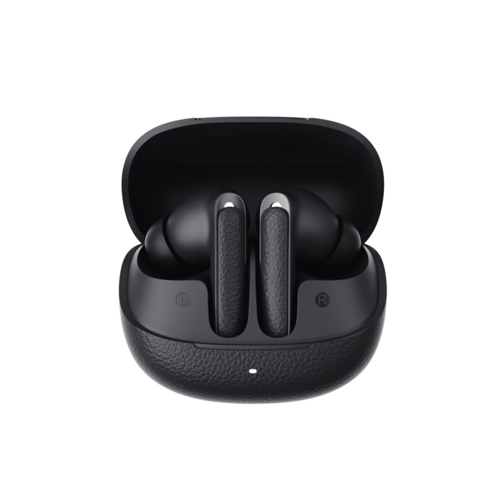 QCY Buds ANC Black (HT15)- 45db ANC TWS Earbuds 35h 5 mic ENC, ear-canal adaptive tech, leather case