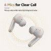 QCY Buds ANC Black (HT15)- 45db ANC TWS Earbuds 35h 5 mic ENC, ear-canal adaptive tech, leather case