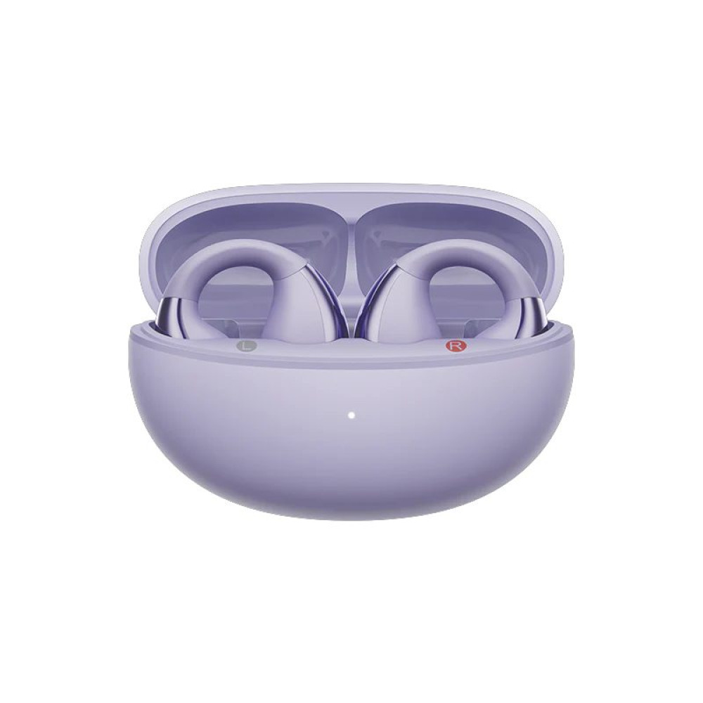 QCY Crossky C30 Purple (QT33) Open Ear TPU Earclip, Bass Enhance Algo. BT 5.4 Dual Connection Earbud