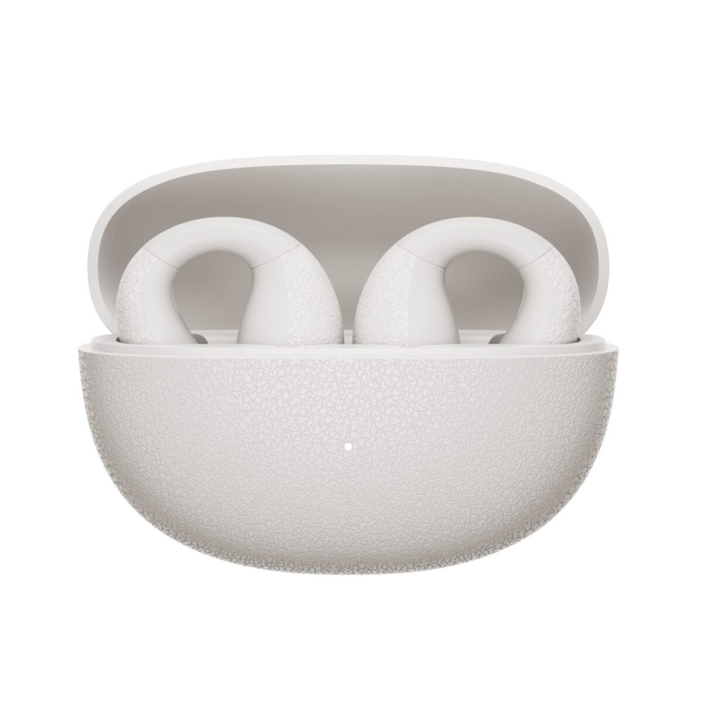 QCY Crossky C10 White Open Ear TPU Earclip, IPX5 Call Noise Reduction BT 5.4 Earbuds 30h