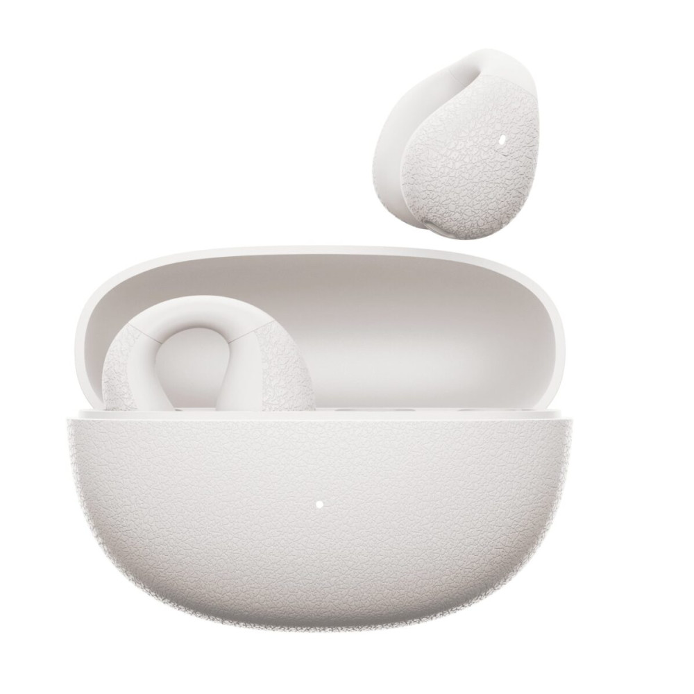 QCY Crossky C10 White Open Ear TPU Earclip, IPX5 Call Noise Reduction BT 5.4 Earbuds 30h
