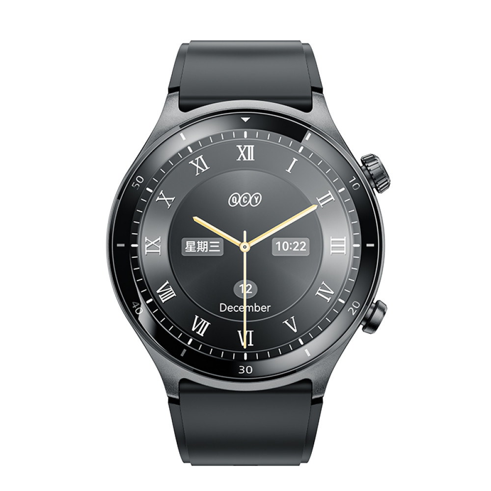 QCY Active GT S7 BT Call Watch Black - 3ATM Waterproof, 120 sports (Auto-detect Sport A.I.)