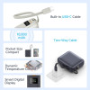 QCY PB10C Grey 10000mAh 35W PD fast charge power bank - Digital Display, Fireproof ABS+PC
