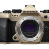 Olympus OM-5 II body sand beige, BLS-50 Battery, Eyecup, USB Connection Cable, Shoulder Strap
