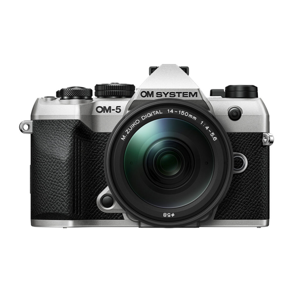 Olympus OM-5 II 1415-2 Kit silver, OM-5 II body silver M.Zuiko Digital 14-150mm F4-5.6 II lens black
