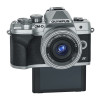 Olympus E-M10 IV Camera 1442 EZ Pancake Kit slv/slv,  M.Zuiko Digital ED 14-42mm F3.5-5.6 EZ silver