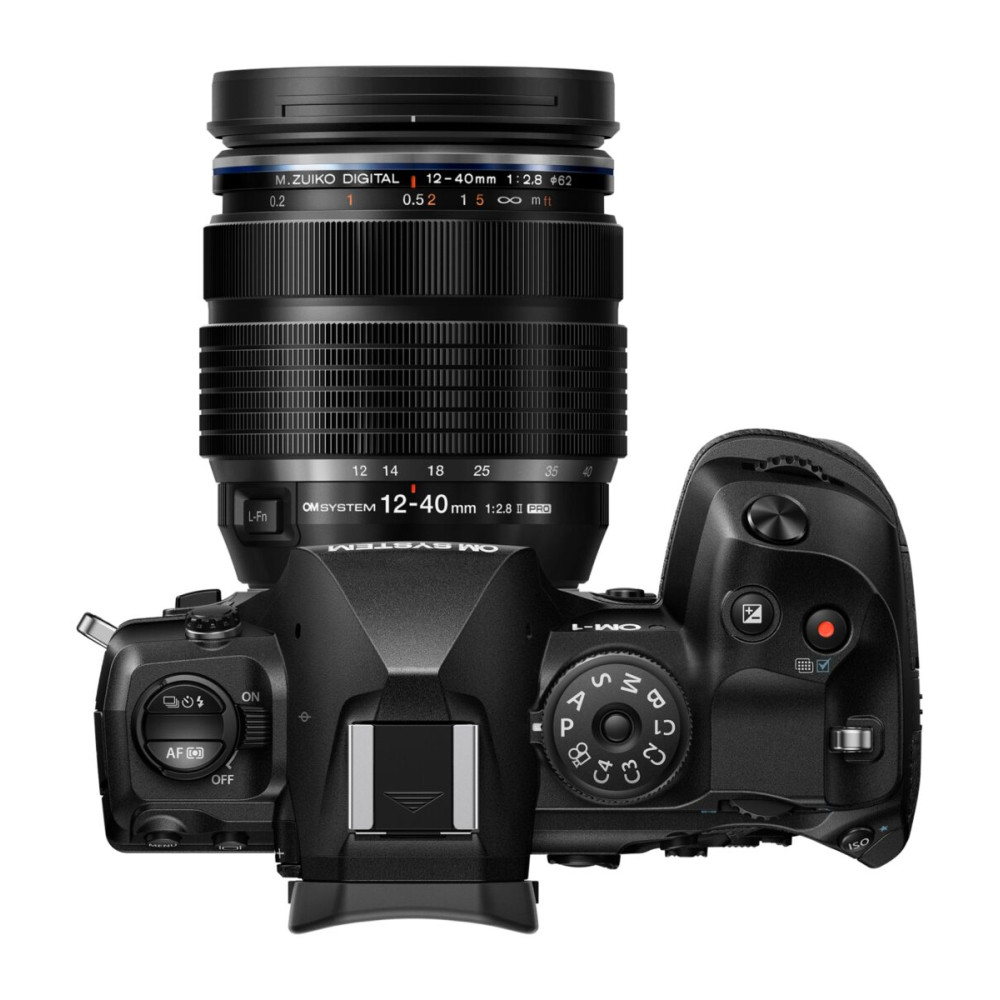 Olympus OM System OM-1 II body black w. CB-USB13 USB cable,  Shoulder strap, BLX-1 Li-ion battery