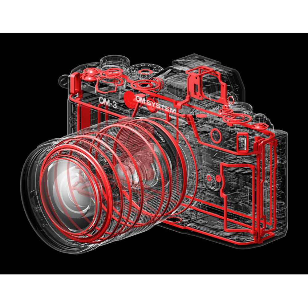 Olympus OM-System OM-3 kit silver, M.Zuiko Digital ED 12-45mm F4.0 PRO incl. Lens hood & Wrapping c