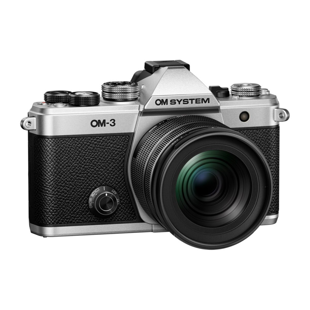 Olympus OM-System OM-3 kit silver, M.Zuiko Digital ED 12-45mm F4.0 PRO incl. Lens hood & Wrapping c