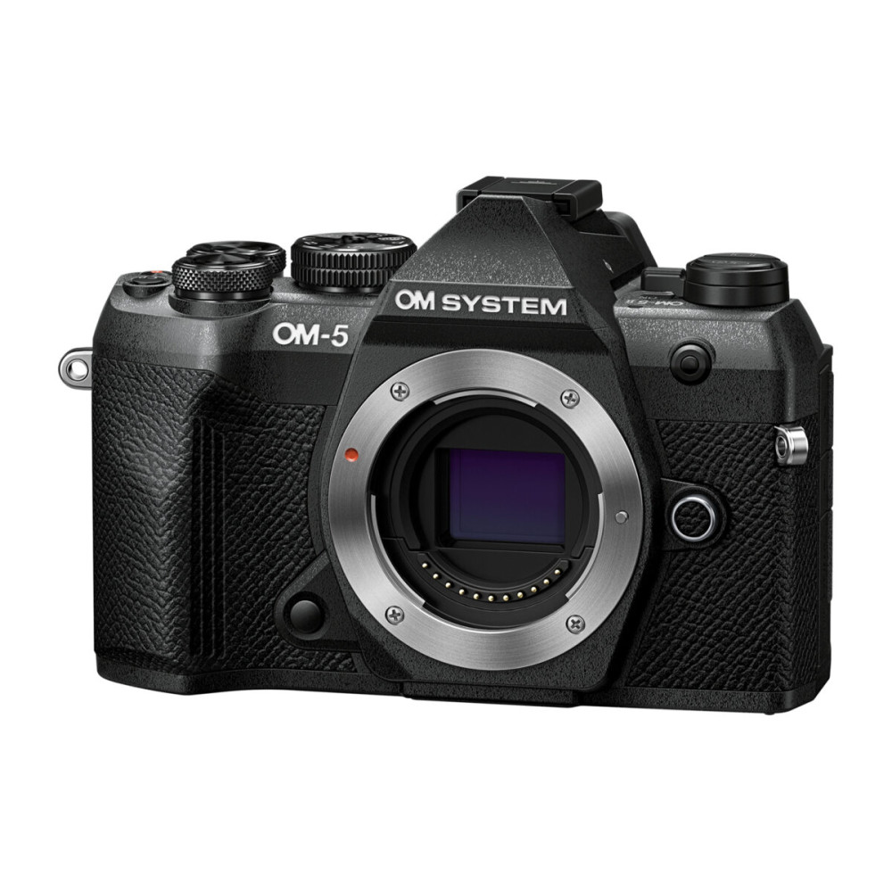 Olympus OM-5 II body black, BLS-50 Battery, Eyecup, USB Connection Cable, Shoulder Strap