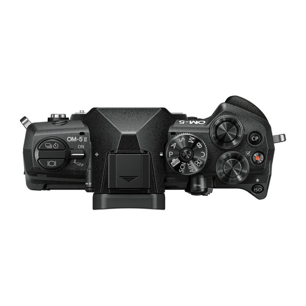 Olympus OM-5 II body black, BLS-50 Battery, Eyecup, USB Connection Cable, Shoulder Strap