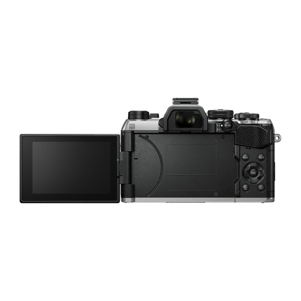 Olympus OM-5 II body silver, BLS-50 Battery, Eyecup, USB Connection Cable, Shoulder Strap