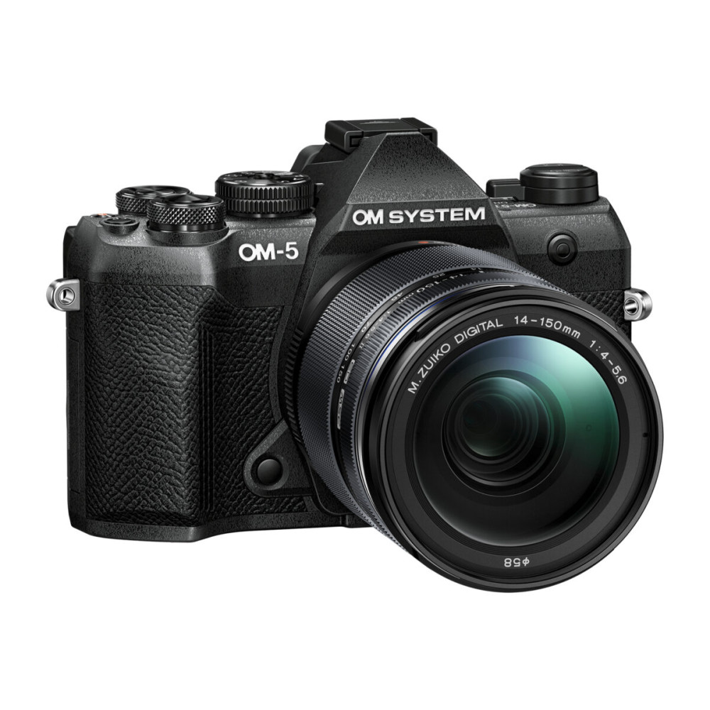Olympus OM-5 II 1415-2 Kit black, OM-5 II body black, M.Zuiko Digital 14-150mm F4-5.6 II lens black