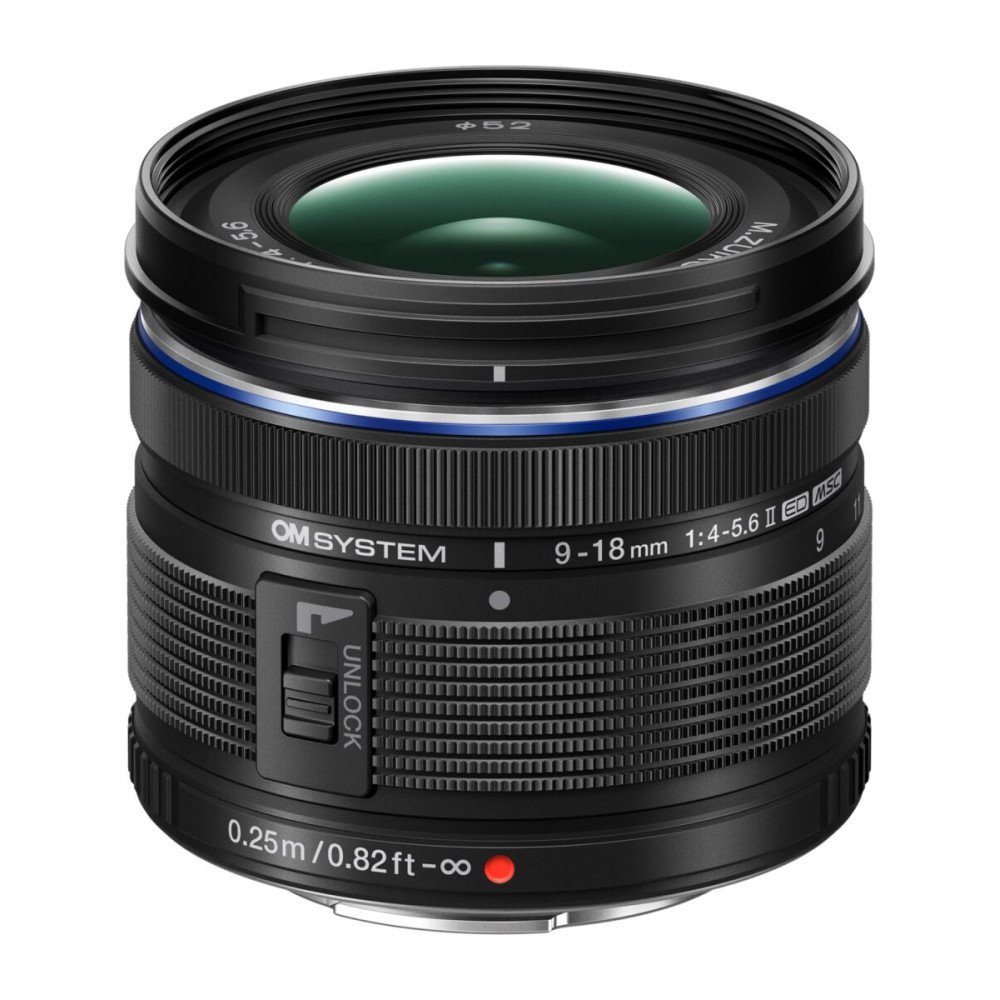 Olympus OM System 9-18mm II 1:F4-5.6 BLACK (EZ-M0918) Lense Micro FT