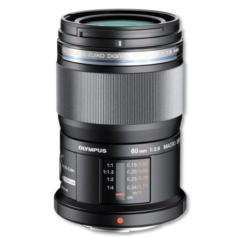 Olympus 60mm 1:2.8 MACRO BLACK M.ZUIKO DIGITAL (EM-M6028) Lense Micro FT