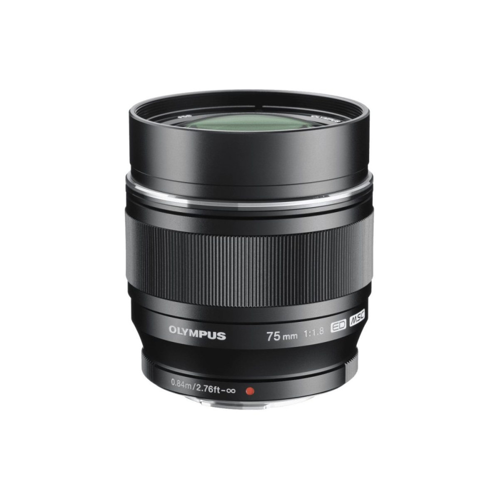 Olympus 75mm 1:1.8 BLACK M.ZUIKO DIGITAL (ET-M7518) Lense Micro FT