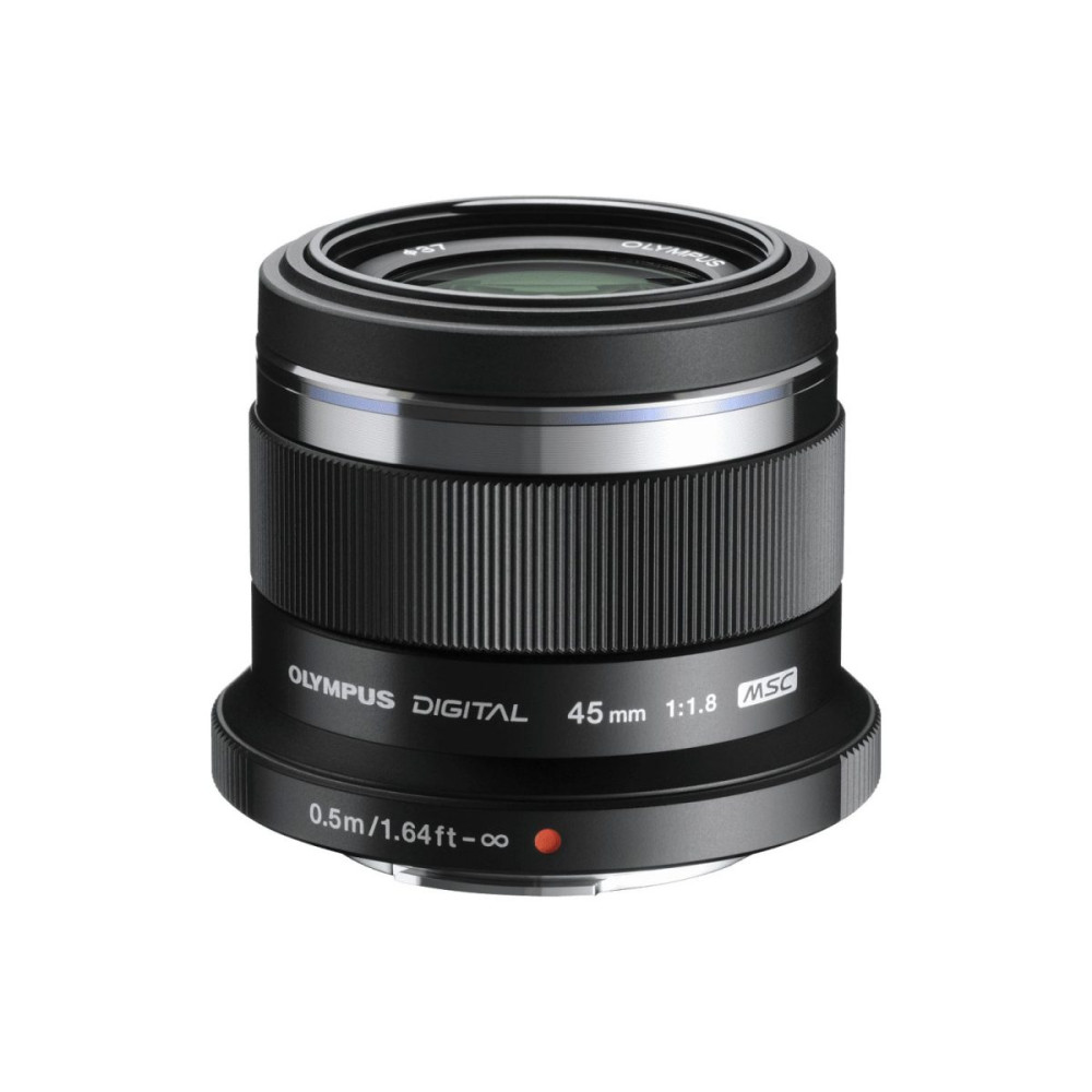 Olympus 45mm 1:1.8 BLACK M.ZUIKO DIGITAL (ET-M4518) Lense Micro FT