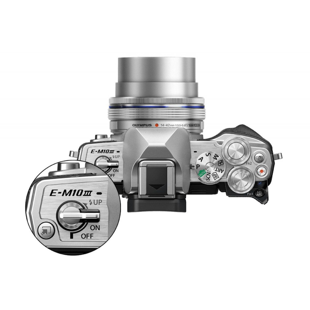 Olympus 14-42mm 1:3.5-5.6 EZ SILVER M.ZUIKO DIGITAL (EZ-M1442EZ) Lense Micro FT