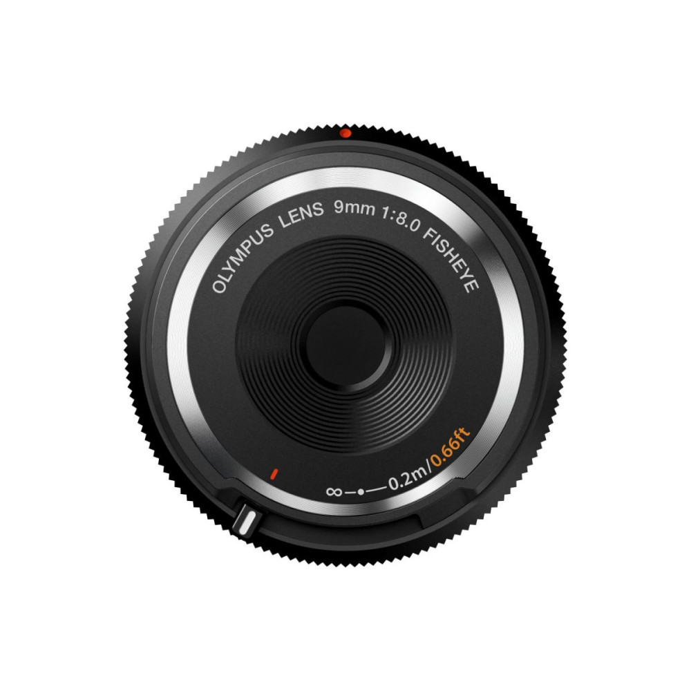 Olympus (OM-System) 9mm 1:8.0 FISHEYE BLACK BODY CAP LENS (BCL-0980) Lense Micro FT
