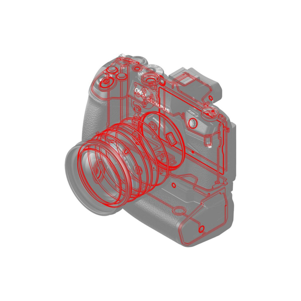 Olympus HLD-9 Power Battery Holder for E-M1 Mark II (for one BLH-1) / HLD-9 Power Battery Holder