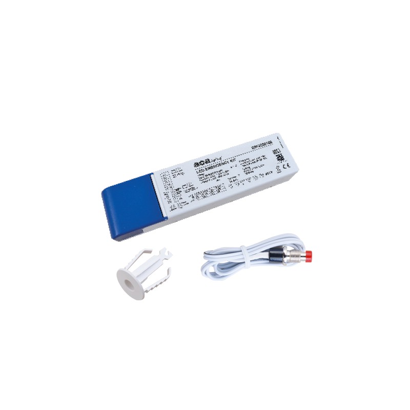LED KIT ΑΣΦΑΛΕΙΑΣ 90-180MIN CONVERTER 50-160V MAX.5W &amp; ΜΠΑΤΑΡΙΑ LifePO4 6.4V