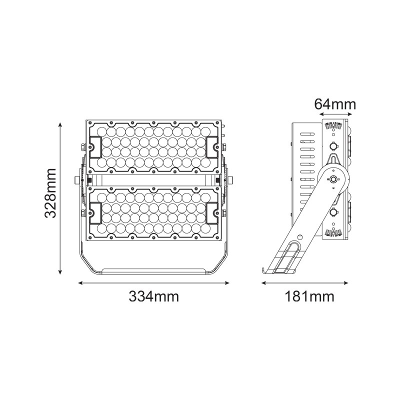 LED ΦΩΤΙΣΤΙΚΟ ΥΨΗΛΗΣ ΙΣΧΥΣ 230V AC 240W 37200LM 5000K 40° IP66 IK10