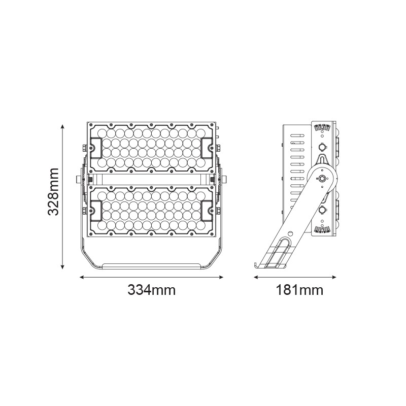 LED ΦΩΤΙΣΤΙΚΟ ΥΨΗΛΗΣ ΙΣΧΥΣ 230V AC 240W 37200LM 5000K 60° IP66 IK10